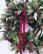 Load image into Gallery viewer, Fresh Christmas Door Wreath | The Mulberry
