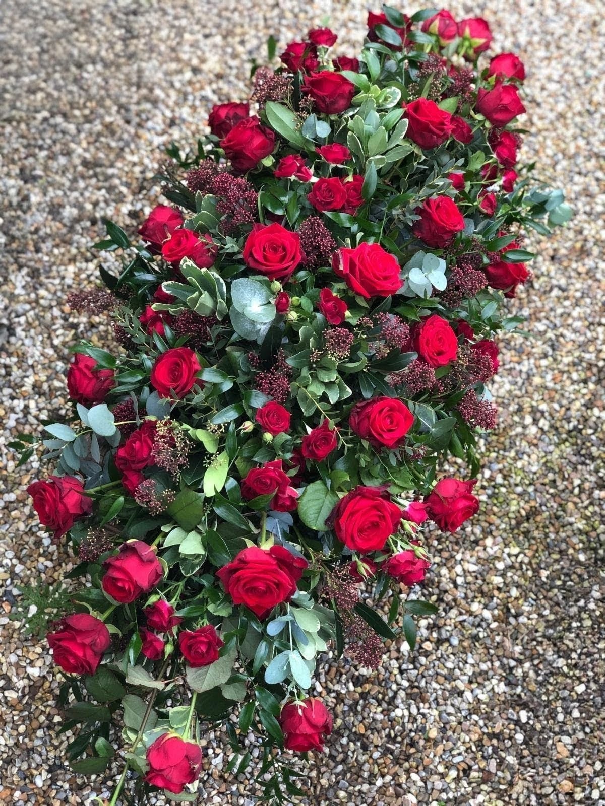 Coffin Spray | Red Roses
