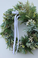 Load image into Gallery viewer, Faux Christmas Door Wreath | Silent Night
