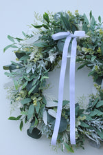 Load image into Gallery viewer, Faux Christmas Door Wreath | First Frost
