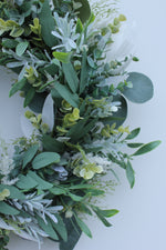 Load image into Gallery viewer, Faux Christmas Door Wreath | First Frost
