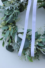 Load image into Gallery viewer, Faux Christmas Door Wreath | First Frost
