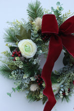 Load image into Gallery viewer, Faux Christmas Door Wreath | Candy Cane Lane
