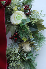 Load image into Gallery viewer, Faux Christmas Door Wreath | Candy Cane Lane
