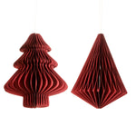 Load image into Gallery viewer, Honeycomb Christmas Tree Baubles | Set of 2
